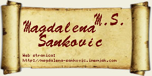 Magdalena Sanković vizit kartica